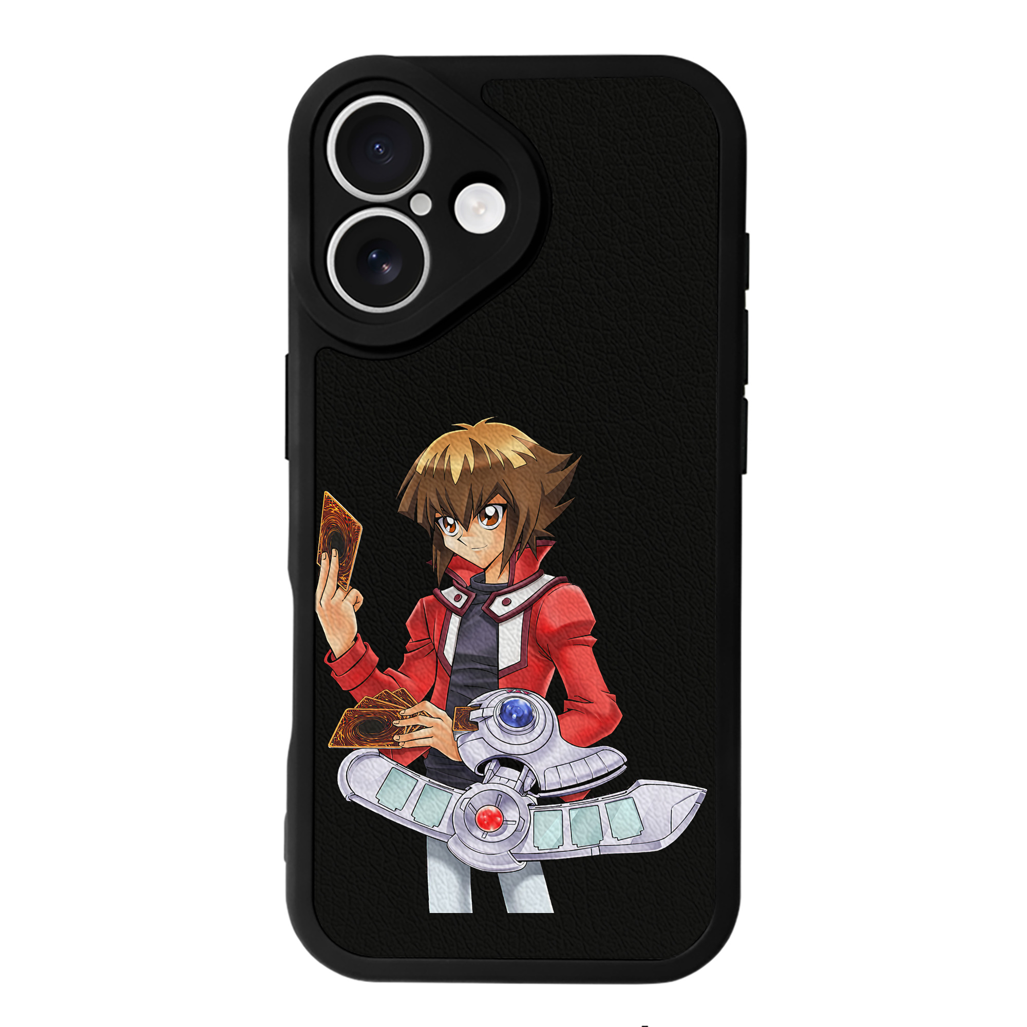 （画像用） 遊☆戯☆王 Yu-Gi-Oh! 【iPhone 16シリーズ対応】シリコンスマホケース（レザー調） 材質：シリコン
